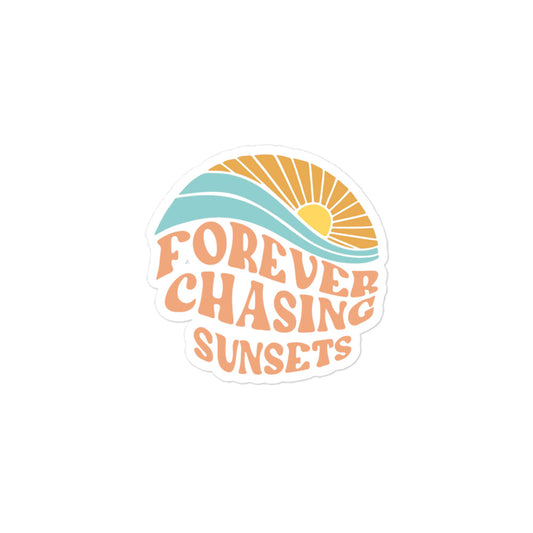 Forever Chasing Sunsets Sticker